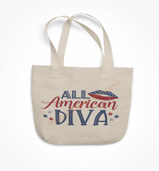 All American Diva Tote Bag