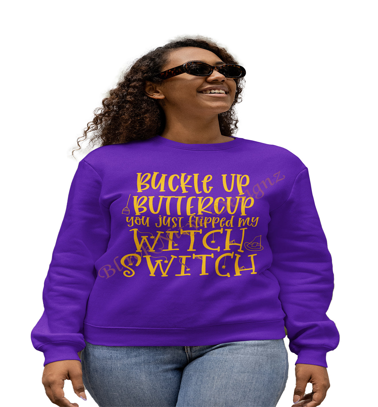 Buckle Up Buttercup Halloween Sweatshirt