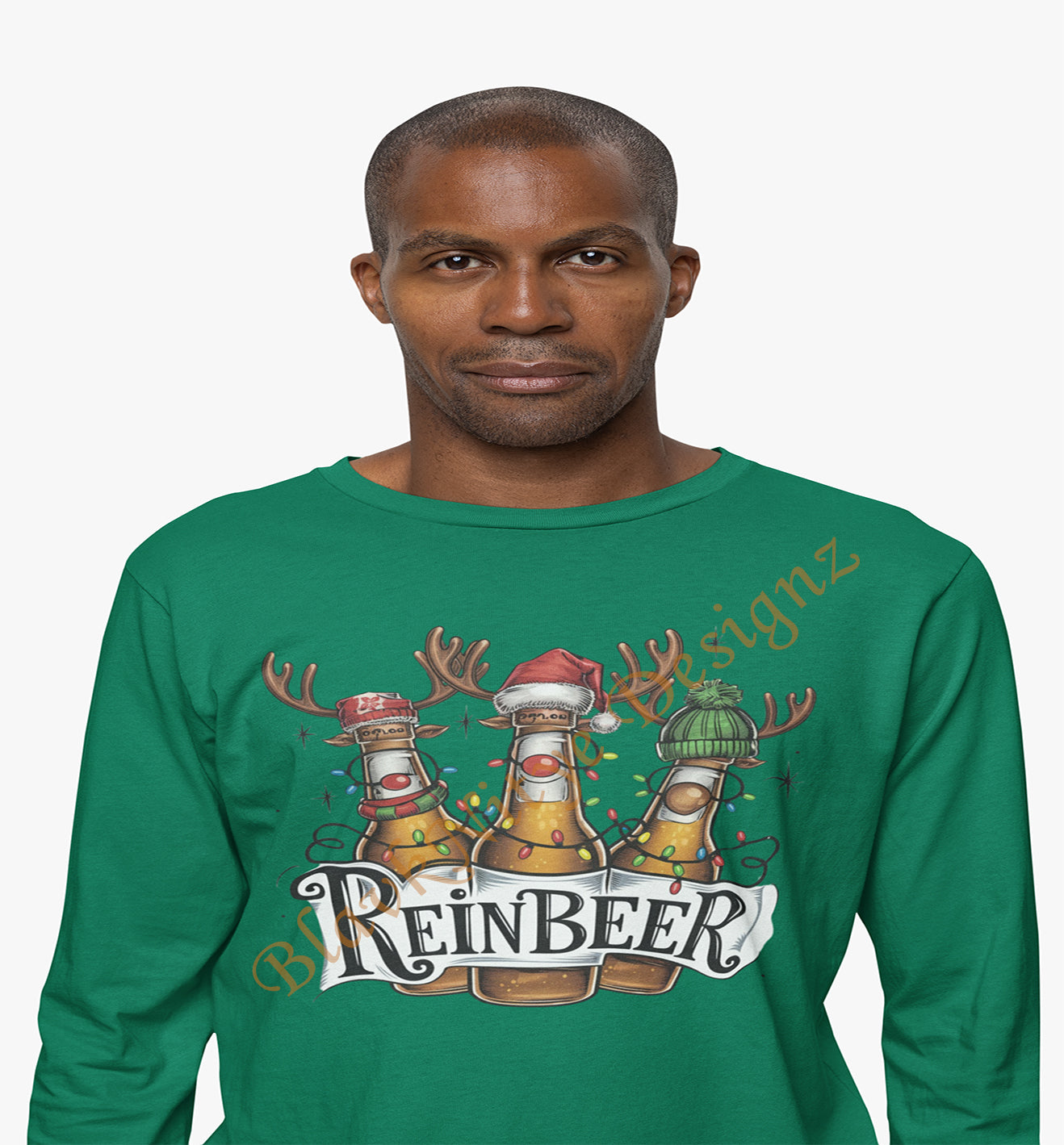 Funny ReinBeer Men T-Shirt