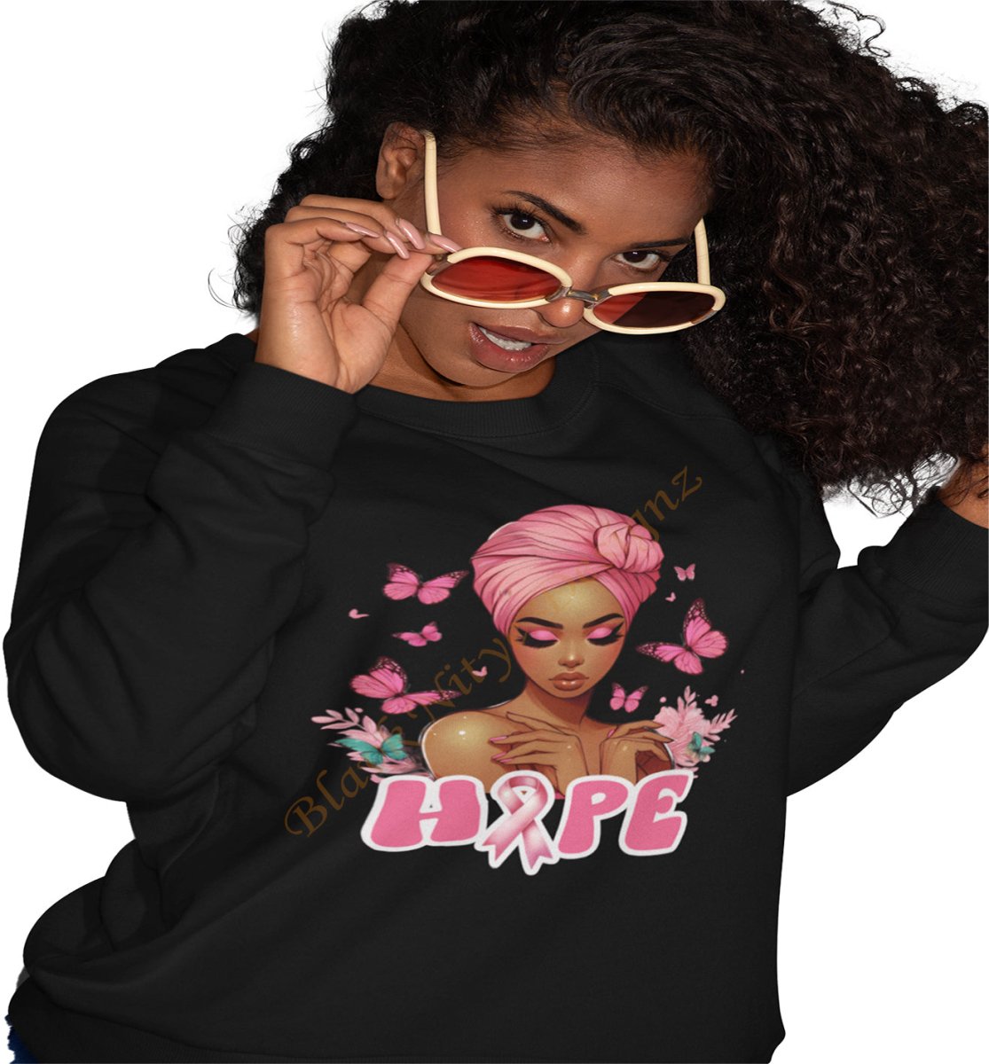 Breast Cancer Awareness "HOPE" Women Sweatshirt - BlavkNitye Designz