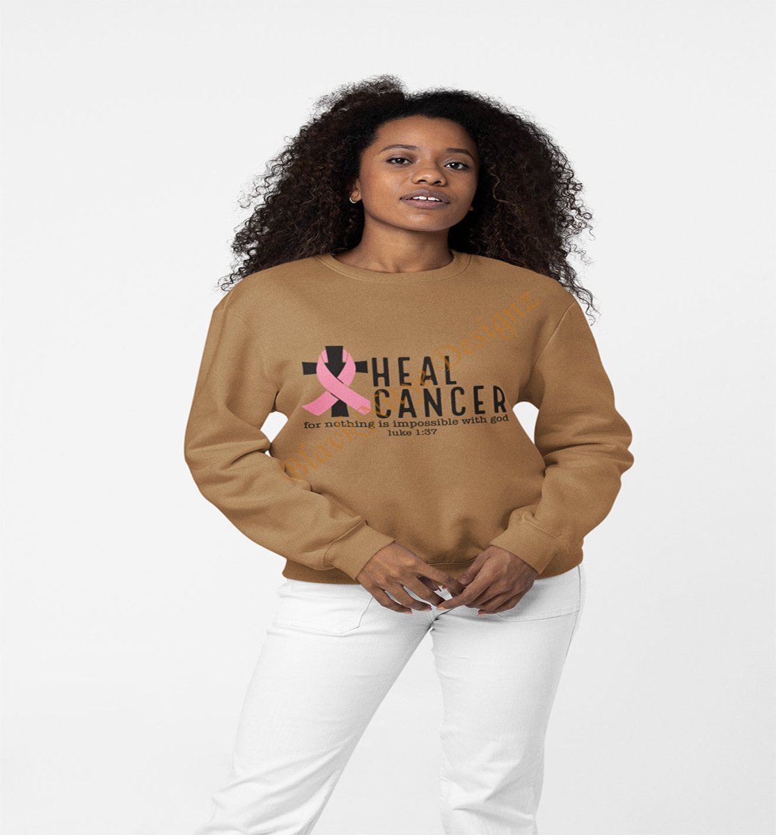 Heal Cancer Women Sweatshirt - BlavkNitye Designz