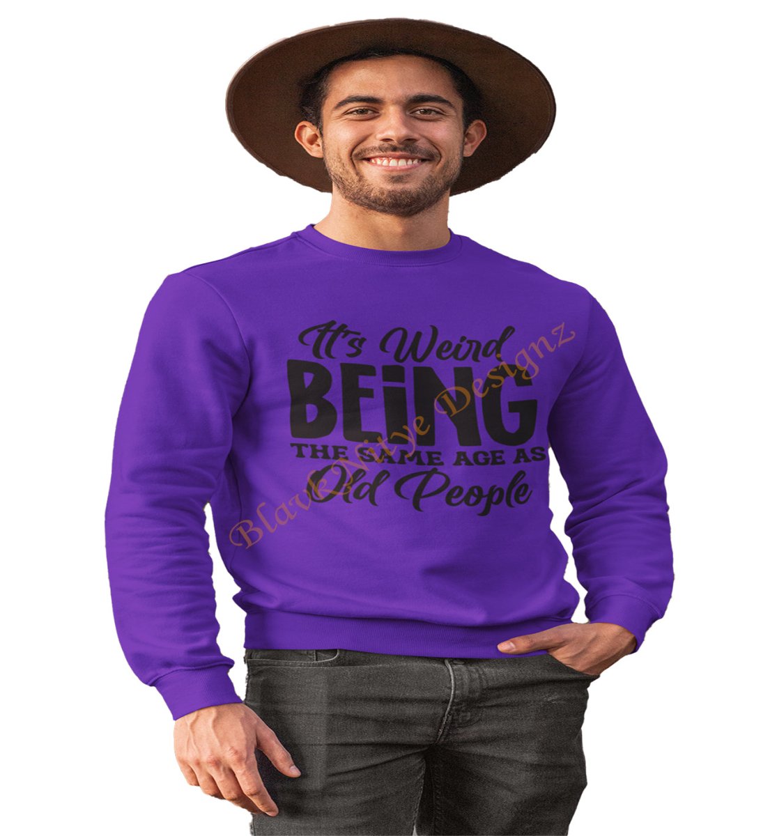 It's Weird Being The Same Age As Old People Men Graphic Sweatshirt - BlavkNitye Designz