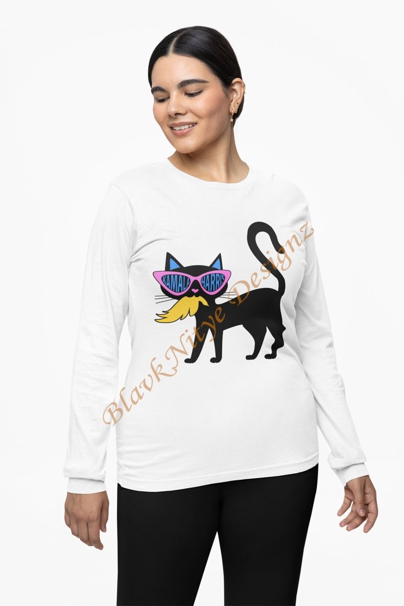 Kamala’s Cat vs. Trump’s Hairpiece – Who Wins T-Shirt? - BlavkNitye Designz