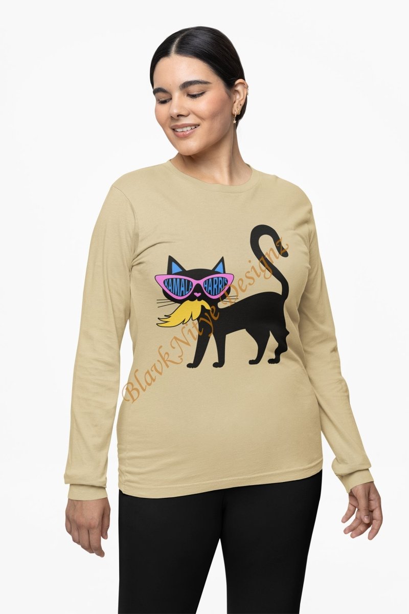 Kamala’s Cat vs. Trump’s Hairpiece – Who Wins T-Shirt? - BlavkNitye Designz