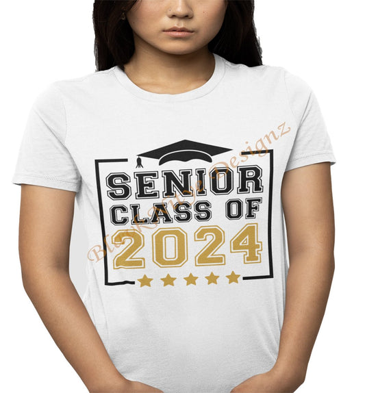 Unisex Senior Class of 2024 T-Shirt - BlavkNitye Designz