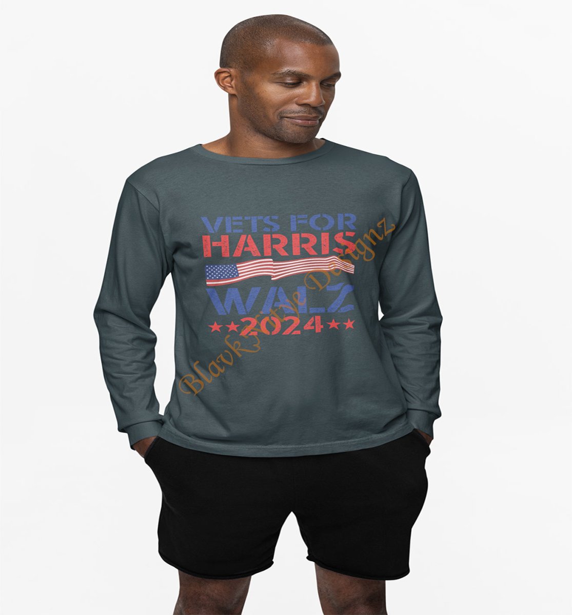 Vets For Harris Walz 2024 T-Shirt - BlavkNitye Designz