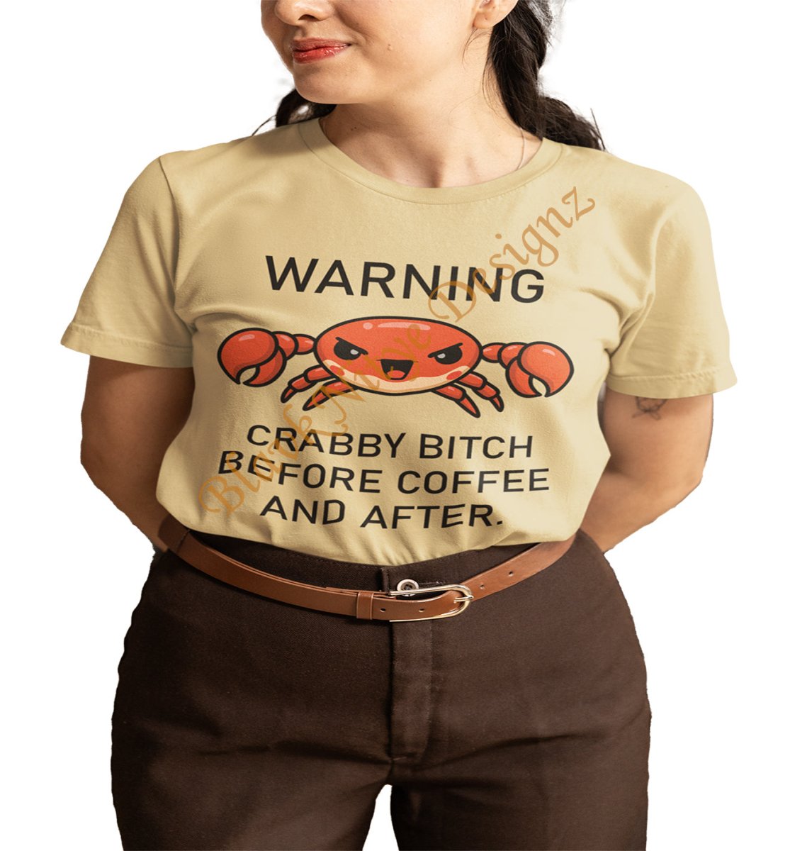 Warning: Crabby Bitch Before Coffee and After - BlavkNitye Designz