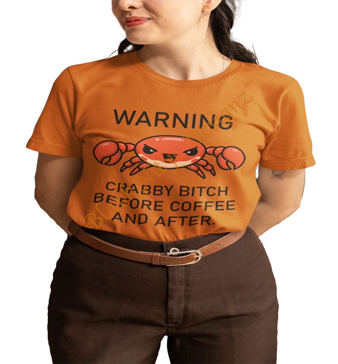 Warning: Crabby Bitch Before Coffee and After - BlavkNitye Designz