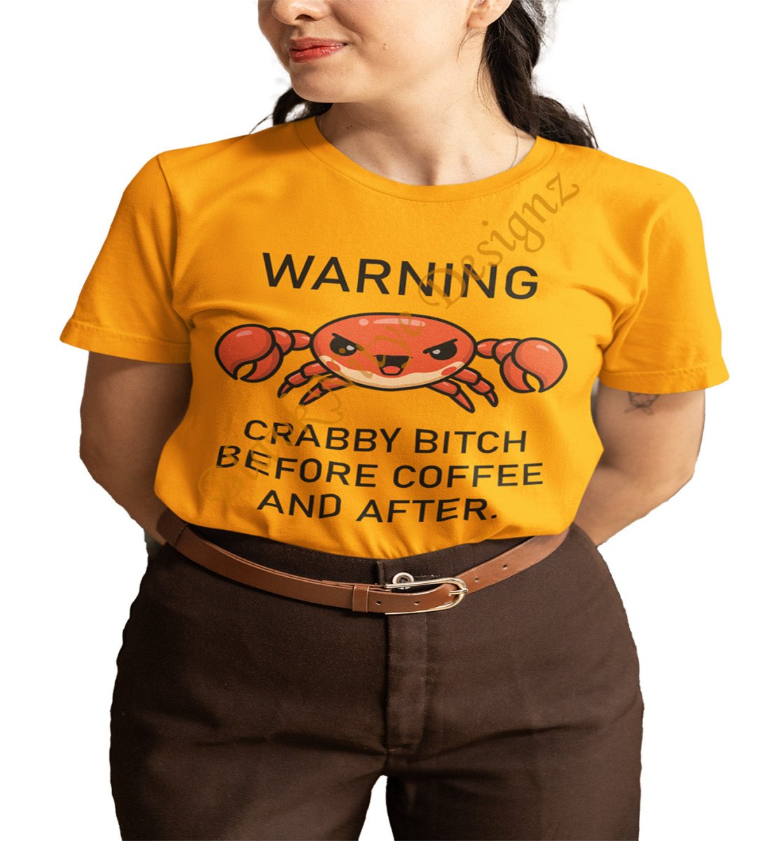 Warning: Crabby Bitch Before Coffee and After - BlavkNitye Designz